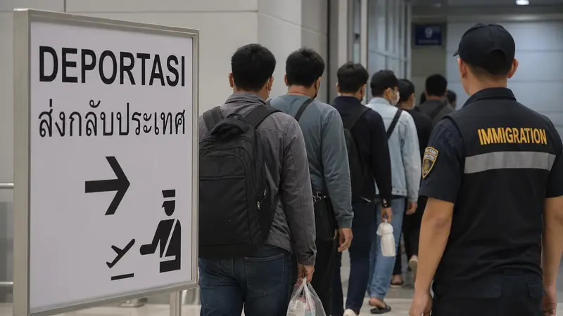 Laos Pulangkan 41 Warga Thailand Terlibat Perjudian Ilegal (v2)